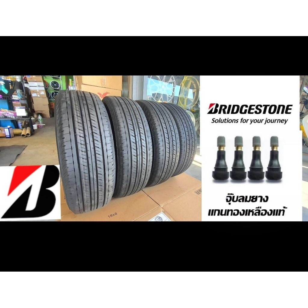 215/70/15บริสโตนยางรถยนต์ถอดป้ายแดง4เส้นยางปี2025แถมฟรี จุ๊บลมยาง4ตัว(ยาง215/70/15รวมกันทั้งหมด4เส้น