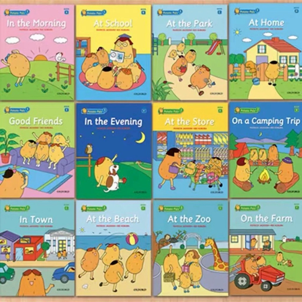 "ลูกพูดอังกฤษคล่องตั้งแต่เล็ก! 🏡 ชุด Potato Pals 1 & 2 ครบเซต 12 เล่ม! สื่อการเรียนรู้ที่โรงเรียนนานาชาติเลือกใช้"