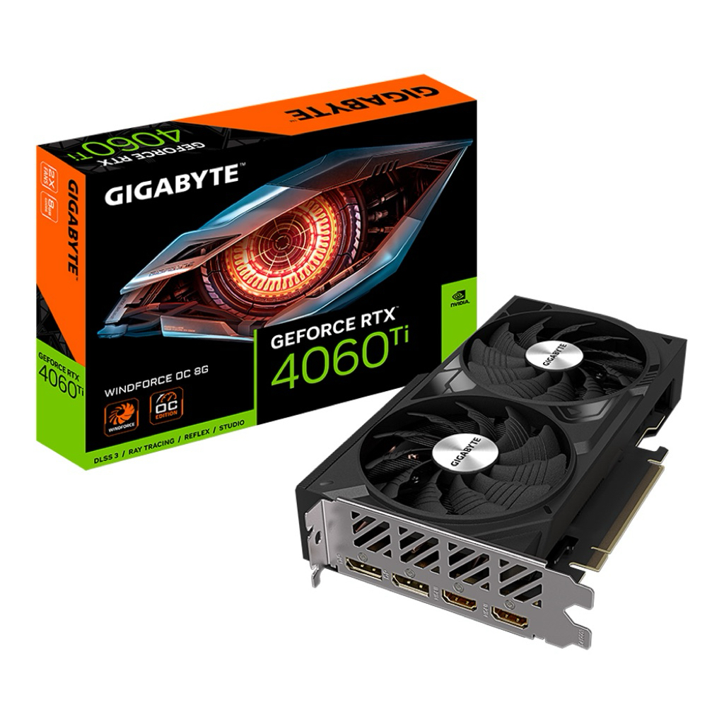 GIGABYTE GEFORCE RTX 4060 TI WINDFORCE OC 8G - 8GB GDDR6