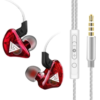 หูฟัง QKZ รุ่น AK6 in ear สายยาว 1.2 เมตร ของแท้100% หูฟังเสียบสาย สำหรับโทรศัพท์