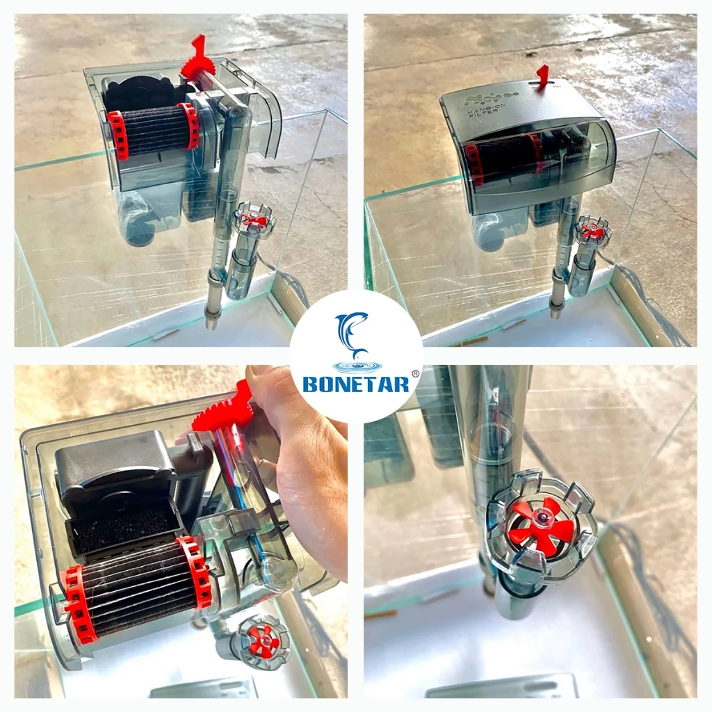 Bonetar กรองแขวนคาร์บอน 3ชั้น รุ่นHF-300/400/500/600 รุ่นใหม่ล่าสุด บังคับกรองถึง ผิวน้ำใสไรน้ำมัน thumbnail 10