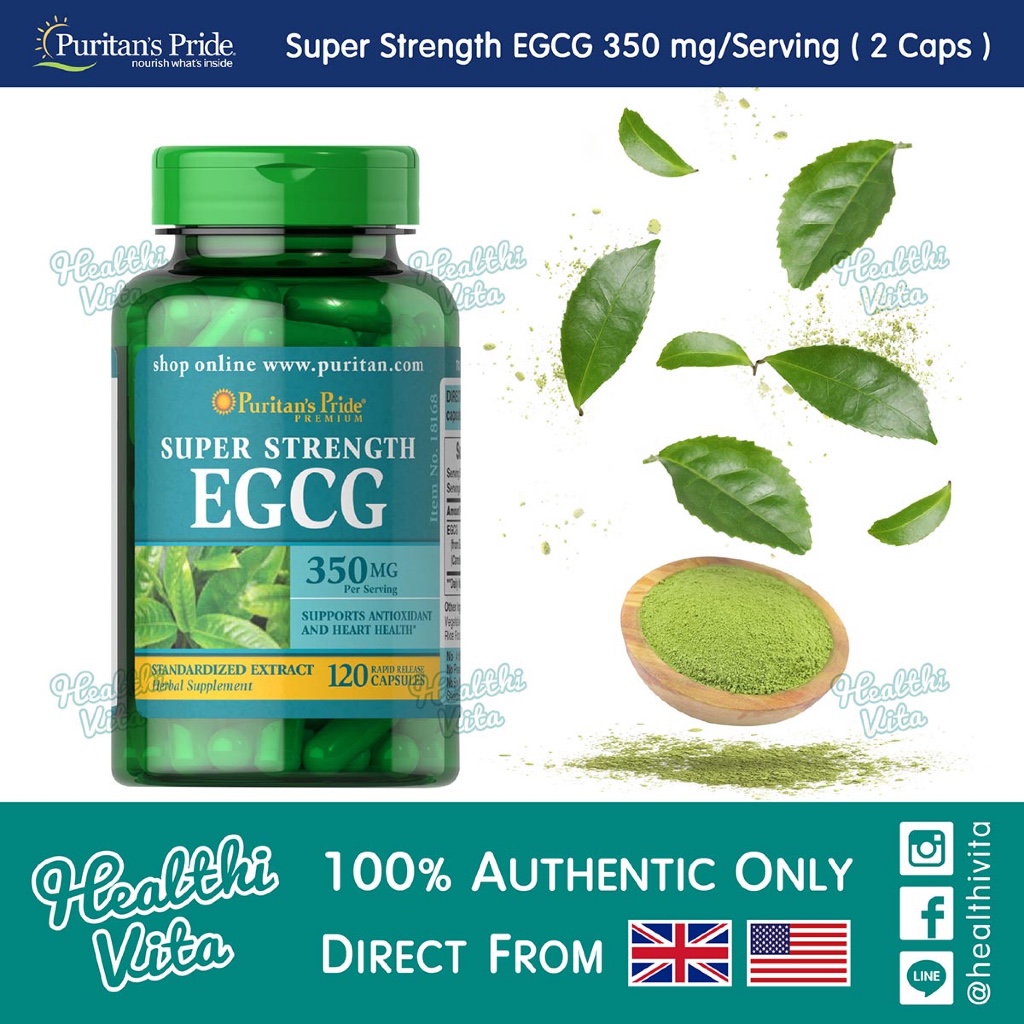 Puritan's Pride - Super Strength EGCG 350mg / 120Caps