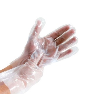 ถุงมือพลาสติก HDPE (100 ชิ้น/ 1 แพ็ค)