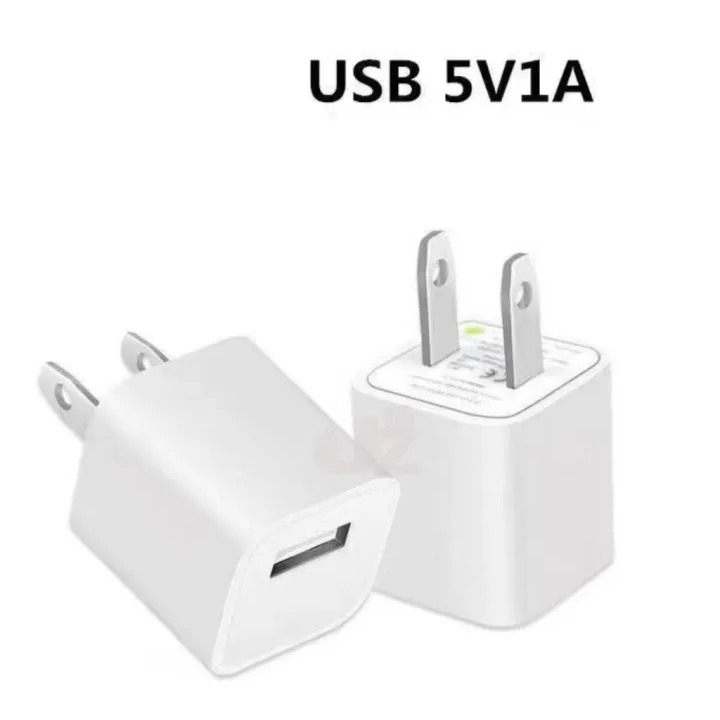 ที่ชาร์จจุดสีเขียวขนาดเล็กสำหรับอะแดปเตอร์ชาร์จโทรศัพท์ Apple Android 5V1A หัวชาร์จ USB หัวเดียว