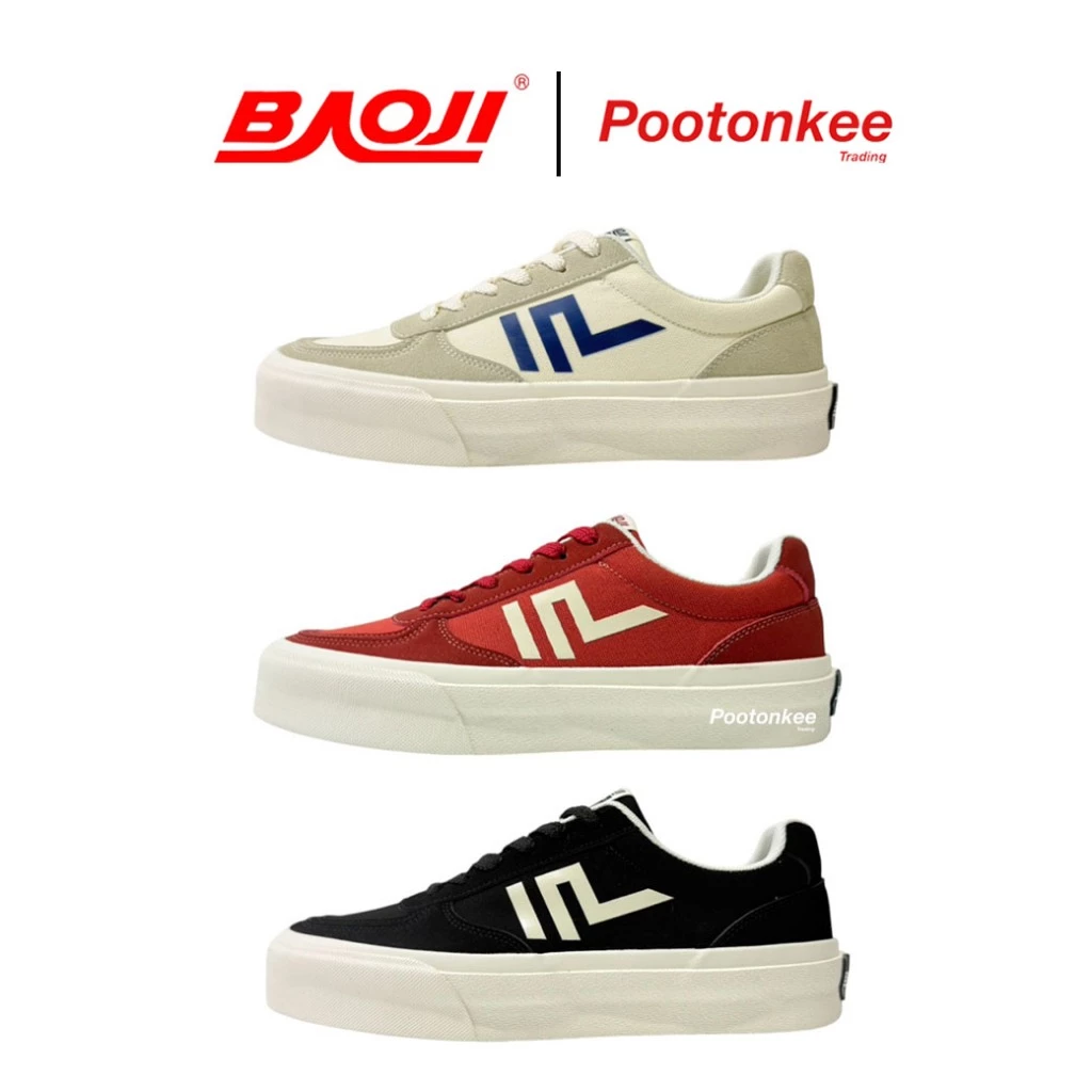 BAOJI รุ่น BRM 1018 รองเท้าผ้าใบบาโอจิ รองเท้าผ้าใบผู้ชาย ไซส์ 41-45