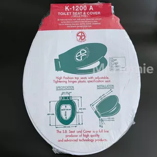 ฝารองนั่งชักโครก ทรงกลม สีขาวพิเศษ และ สีอื่นๆ SB K-1200A