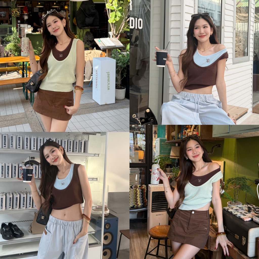 NICHARIS - เสื้อไหม รุ่น Nina Top