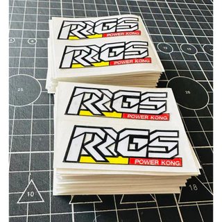 สติกเกอร์RRGS สำหรับติดโช๊คหน้าRRGS(2ดวง)