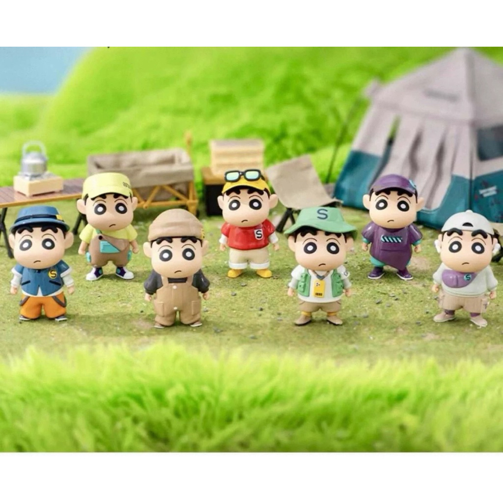 (ซื้อผ่านไลฟ์มีส่วนลด : พร้อมส่ง ) ShinChan Camping Blind Box