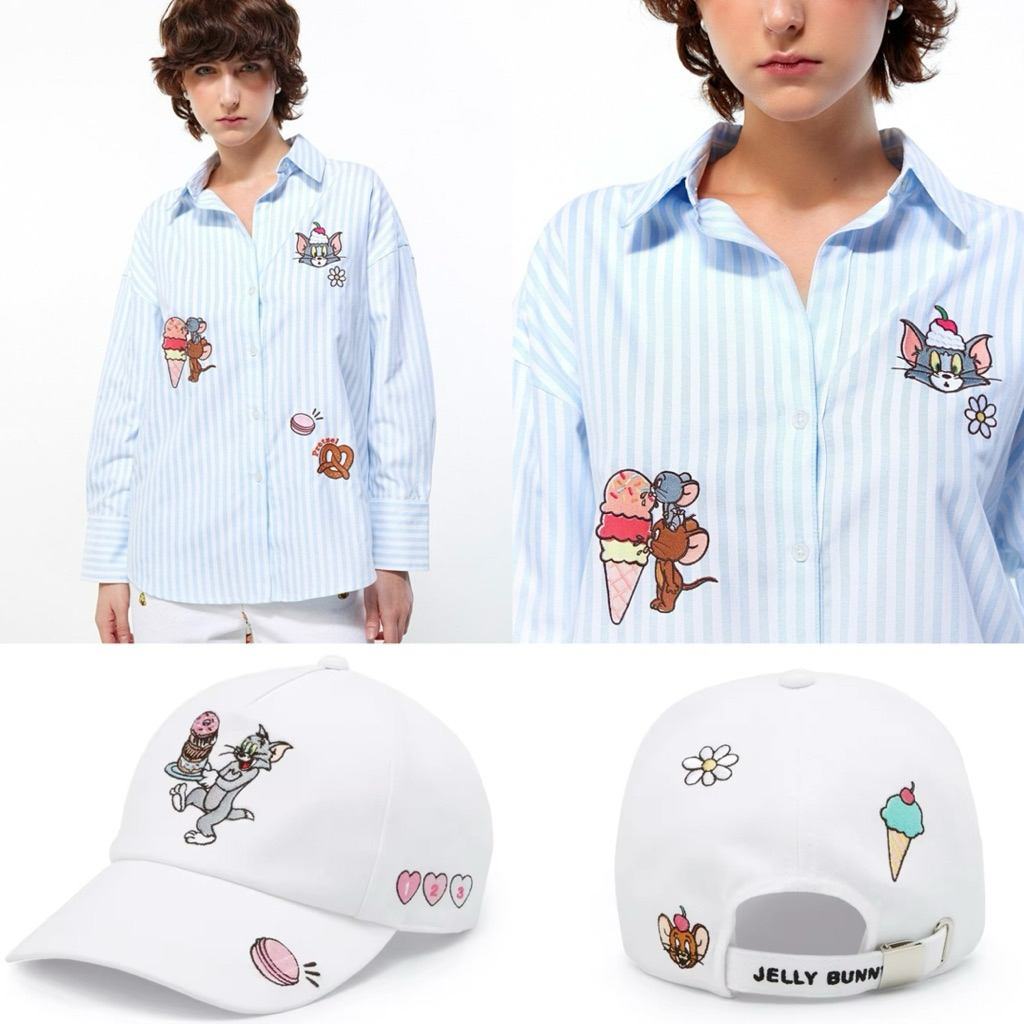 Tom and Jerry X Jelly Bunny เสื้อ+หมวก