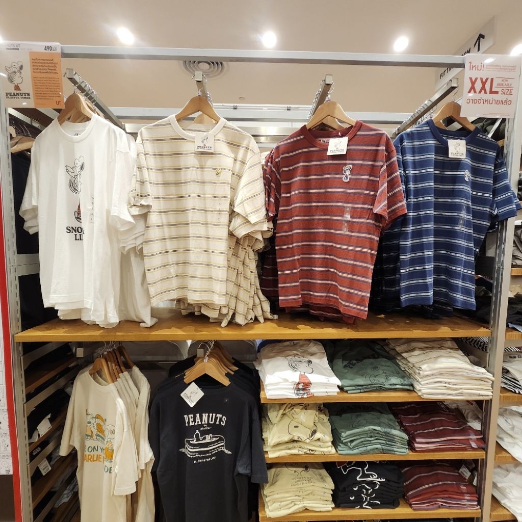 รับหิ้วของแท้จาก uniqlo เสื้อยืดสนูปปี้ แขนสั้น PEANUTS You Can Be Anything! UT ทรงหลวม