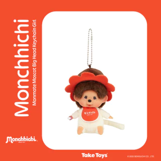 Monmate Mascot Big Head Keychain - พวงกุญแจมอนชิชิมาสคอตมอนเมท