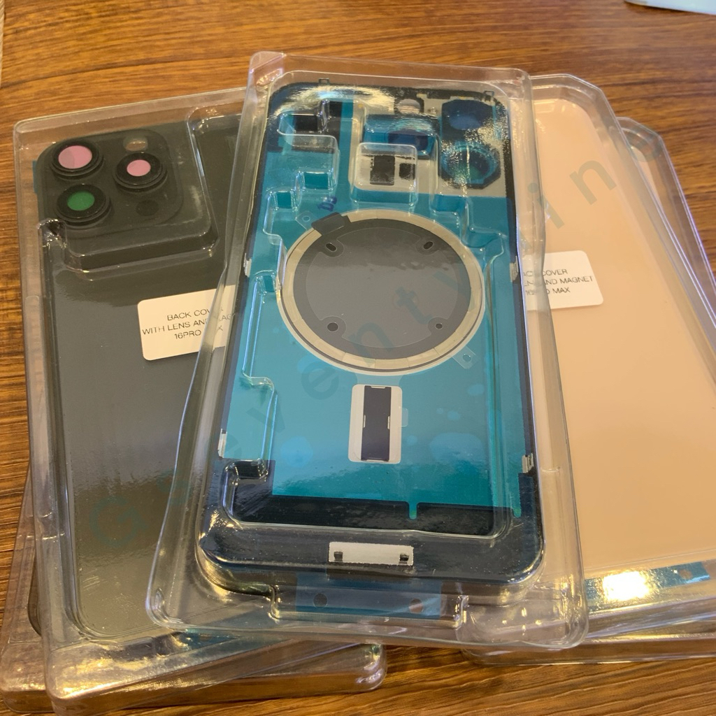 ฝาหลัง ด้านหลังแบตเตอรี่ สำหรับ Iphone 16 promax พร้อมแหวนแม่เหล็กชาร์จ และฝาหลังครอบกล้อง เหมาะสำหรับงานช่าง