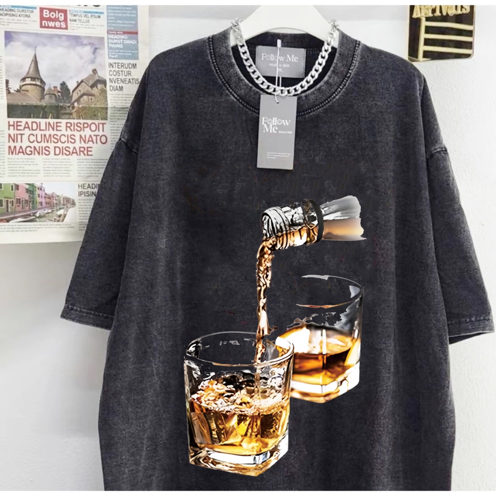 【COD】100% cotton M-5XL ทีชีพันธุ์สบายๆ แฟชั่น ผ้าเสื้อพิมพ์คุณภาพสูง ใส่ได้ทั้งผู้ชายและผู้หญิง ลายอังกฤษสไตล์อเมริกัน