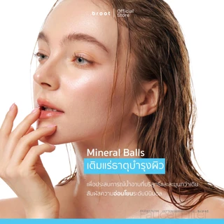 Cotton + Mineral Balls ไส้กรองฝ้ายเกรดพิเศษผสานนวัตกรรมหินแร่ธรรมชาติ(ใช้สำหรับ Face Wash Faucet Filter) .broot