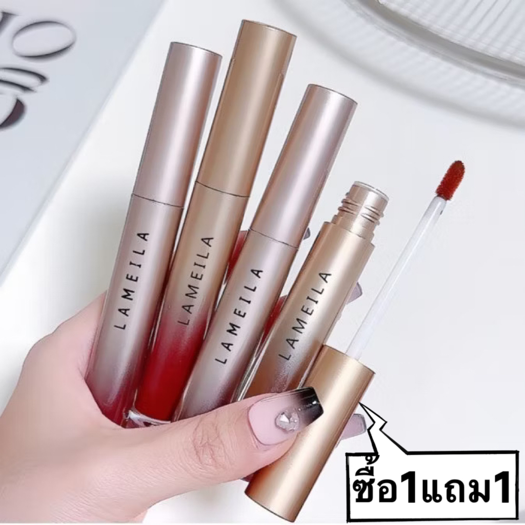 ลิปสติก สีสวย ติดทน ลิปสติกแท้แบรนด์ 6 สีLong-lasting beautiful lipstick, 6 genuine brand lipstick
