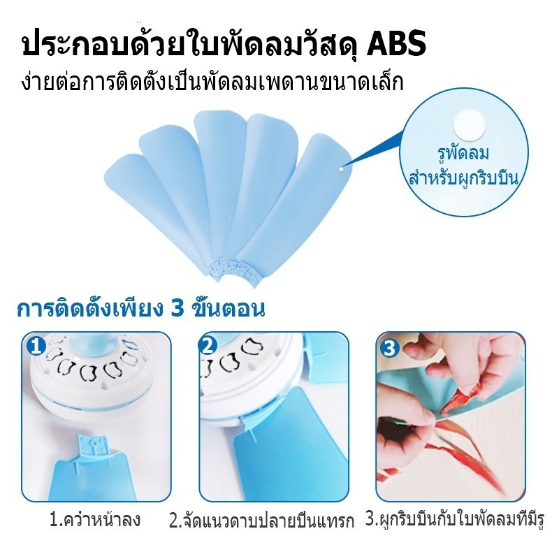 พร้อมส่ง🔥พัดลมไล่แมลงวัน มอเตอร์ทองแดงแท้ พัดลมแขวนไล่แมลงวัน ใช้สำหรับ ร้านขายเนื้อ ร้านขายอาหารสด ร้านจานเย็น - รูปที่ 5