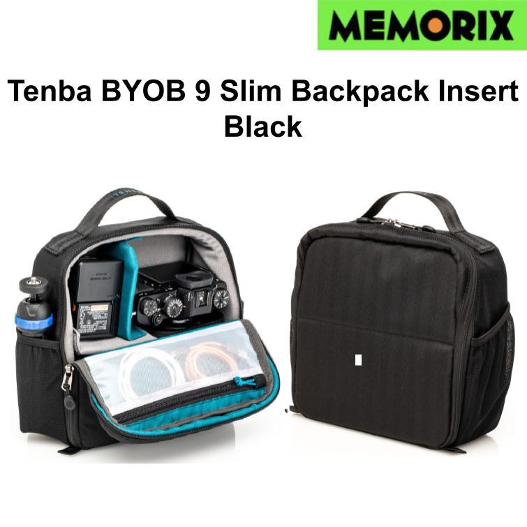 Tenba BYOB 9 Slim Backpack Insert - Black (636-620) for DSLR and Mirrorless and lenses กระเป๋ากันกระ