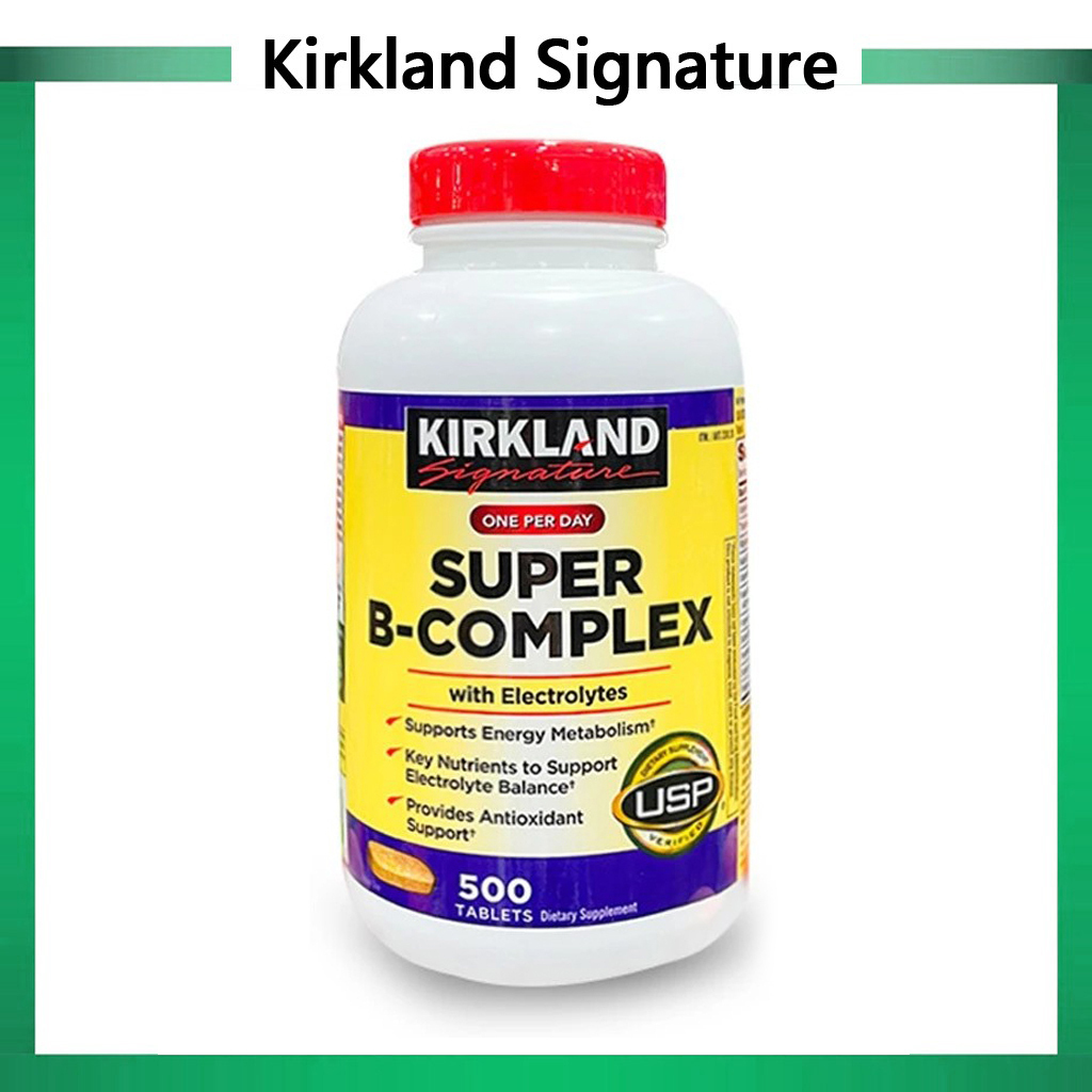 (Exp.07/2027)Kirkland Signature Super B-Complex with Electrolytes 500 Tablets