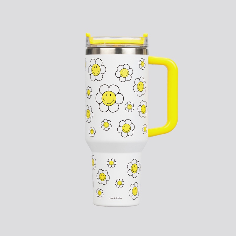 SMILEY® DAISY 40 OZ. STAINLESS TUMBLER