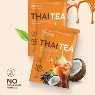 ซื้อ 2 แถม บุก 2 ซองเล็ก : ชาไทยพีพริม (thai tea) pprim ชาไทยชงดื่มแทนน้ำหวานน้ำอัดลมเพื่อสุขภาพ แบรนด์พีพริม 1 กล่อง 10