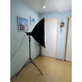 90cm Softbox 500w LED LIGHT with grid ซอฟต์บ็อกซ์ ไฟสตูดิโอ ไฟต่อเนื่อง ไฟถ่ายรูป ไฟไลฟ์สด camera light stand photoshoot