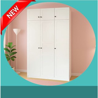 ตู้เสื้อผ้าสีขาวสไตล์วินเทจ🔸3 ประตู เรียบหรู 120cm 🔸ส่งฟรีใน…