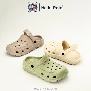 Hello Polo รองเท้าหัวโตผู้หญิง รองเท้าผู้หญิง แบบรัดส้น วัสดุ EVA พื้นหนานุ่ม รองเท้าhello polo กันลื่นและทนทาน HP8055