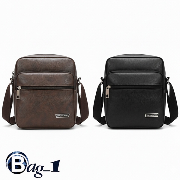 bag_1(BAG1764) กระเป๋าหนังสะพายข้าง มี 3 สี มีช่องเยอะ
