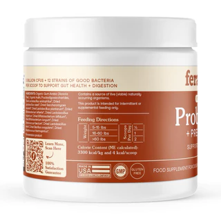 Fera Pets USDA Organic Probiotics with Prebiotics