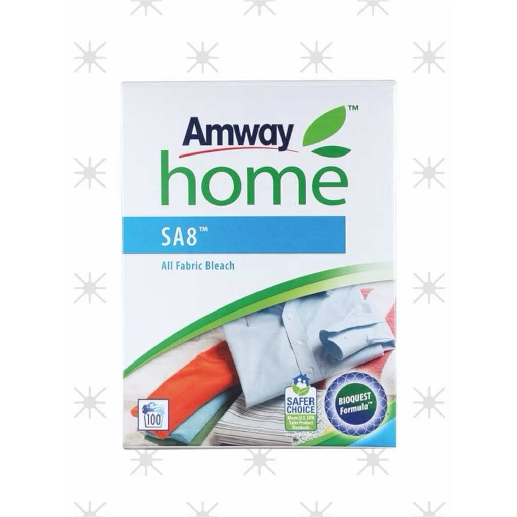 SA8 All Fabric Bleach 1kg , SA8 Premium Concentrated Laundry Detergent 3kg ผงชักฟอก สูตรเข้มข้น