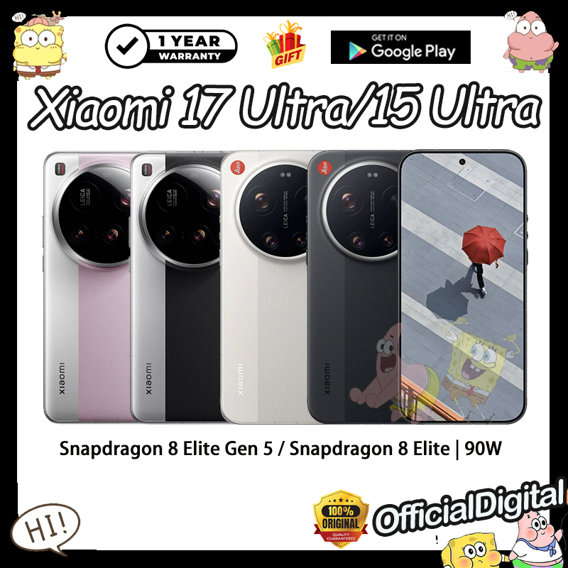 Xiaomi 17 Ultra Snapdragon 8 Elite Gen 5 Xiaomi 15 Ultra Snapdragon 8 Elite 90W | สนับสนุน Google & ไม่มีไทย