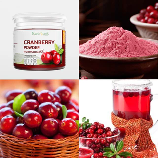 ผงแครนเบอร์รี่ มีอย. แท้ ไม่ผสมแป้งและน้ำตาล แบรนด์ไร่พระจันทร์ (Cranberry Powder ผงแครนเบอร์รี่ แครงเบอร์รี่ชงดื่ม)