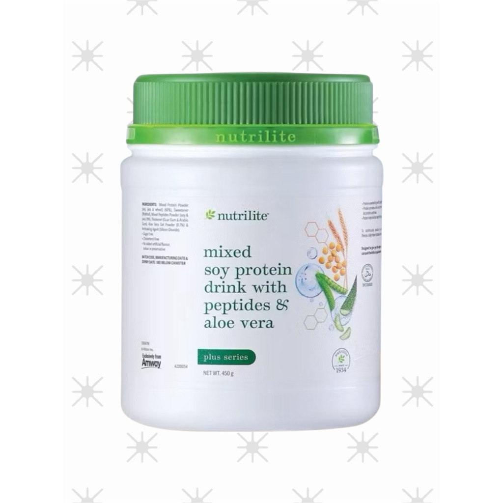 นิวทริไลท์ เครื่องดื่มโปรตีนถั่วเหลืองผสมเปปไทด์และว่านหางจระเข้ Nutrilite Mixed Protein Drink With Peptides & Aloe Vera