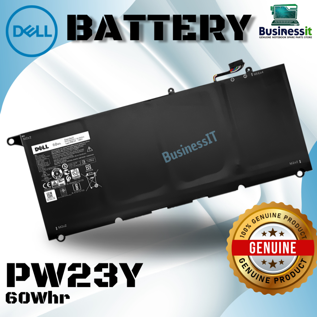 Battery Dell XPS 13 9360 60Wh PW23Y TP1GT แบต Dell XPS 13 9360 แท้ ประกันศูนย์ Dell Thailand