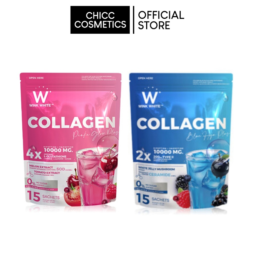 WINK WHITE COLLAGEN Pink Glow Plus / Blue Hya Plus