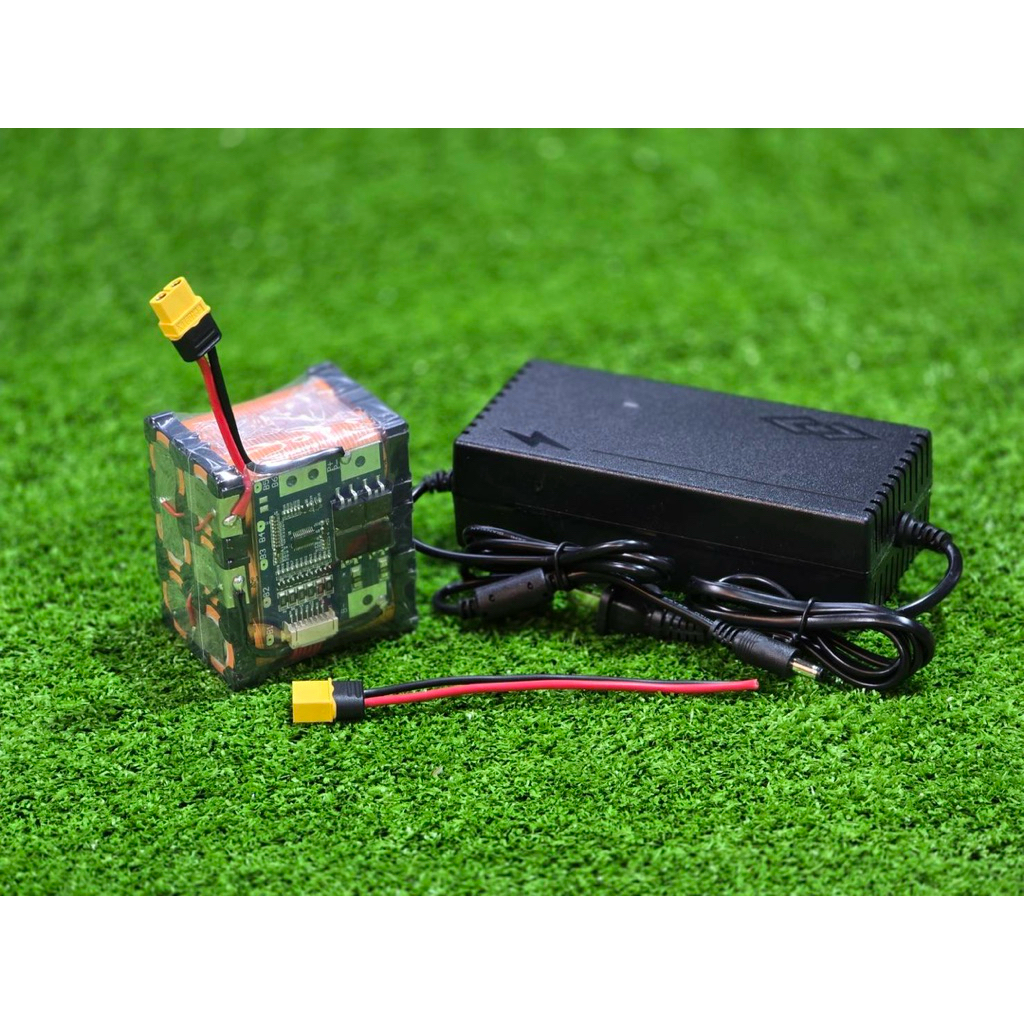 แบตลิเธียม 6s (แพ็ค3×2) +ชุด ชาร์จ 19.2v - 21.9v 4,500mah. LiFePO4 26700 แบตเตอรี่ แบตเตอรี่diy เครื่องเสียง