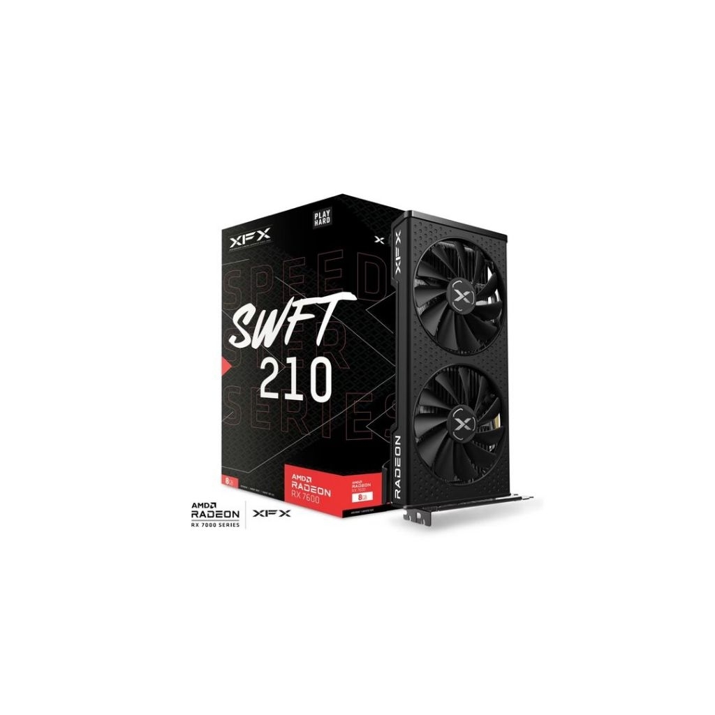 (การ์ดจอRX 7600 8GB ) XFX SPEEDSTER SWFT 210 AMD Radeon™ RX 7600 Core Edition