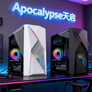 EVESKY Apocalypse เคสคอมพิวเตอร์เดสก์ท็อปคอมพิวเตอร์ MATX ขนาดเล็กระบายความร้อนด้วยน้ำด้านข้างโปร่งใส E-Sports เกม