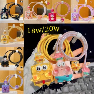 ส่งจากไทย เคส สำหรับ ไอโฟน Apple 18W/20W สายชาร์จ ลายการ์ตูนน่ารัก Cable Bite ตัวถนอมสายชาร์จ