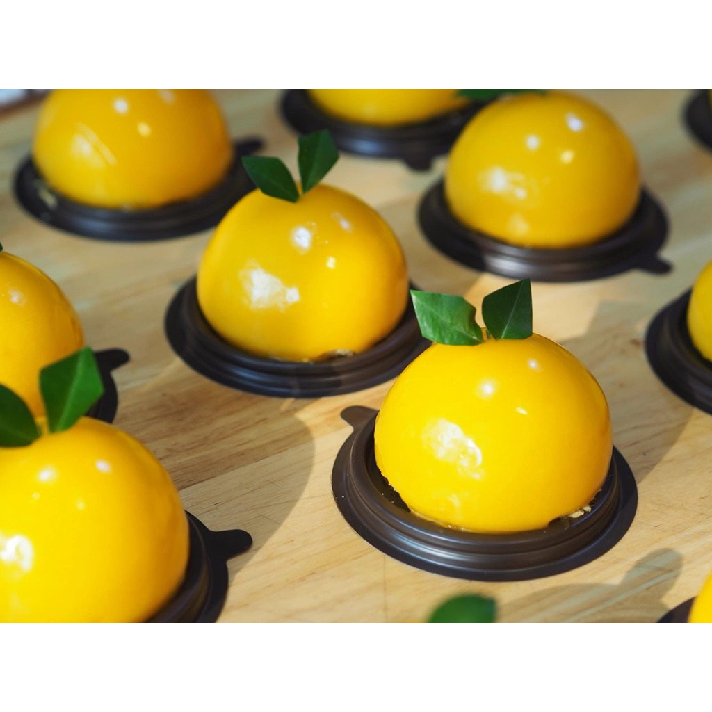 กล่องโดม ฐานน้ำตาล กล่องE77 แพ็ค/25 ชุด