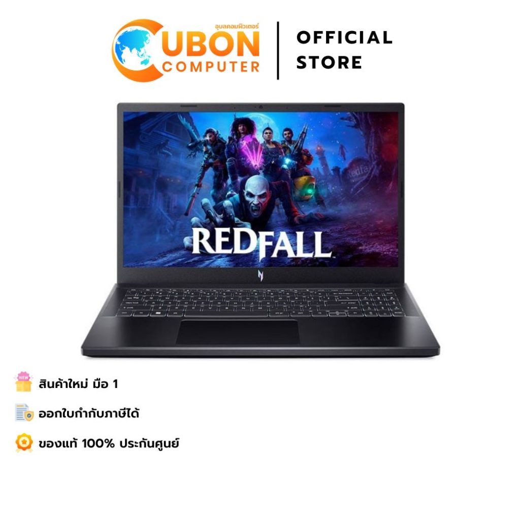 ACER NITRO V 15 ANV15-51-56QE NOTEBOOK (โน้ตบุ๊ค) INTEL CORE I5-13420H/ RTX 4060 /16 GB /512GB /WIN1