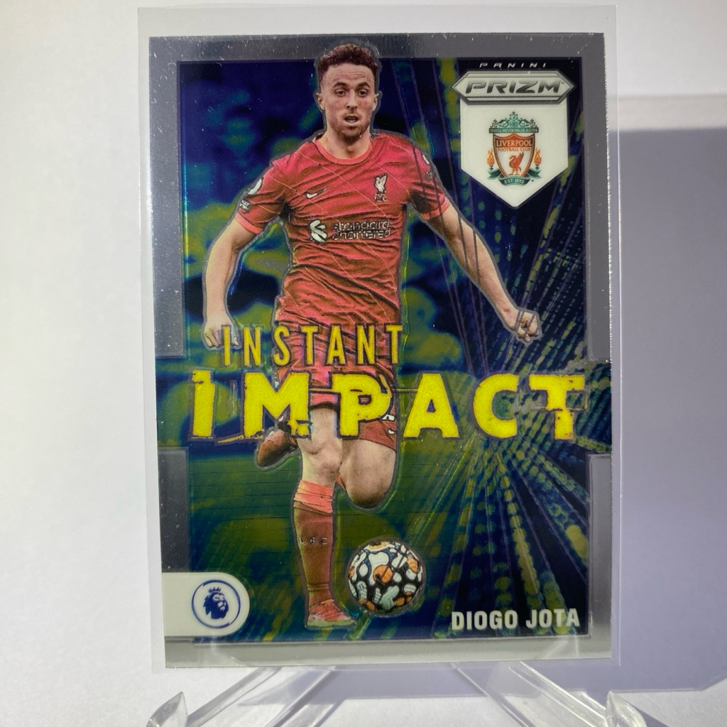 การ์ดสำหรับสะสม นักฟุตบอล DIOGO JOTA, LIVERPOOL, INSTANT IMPACT, PANINI PRIZM 2021