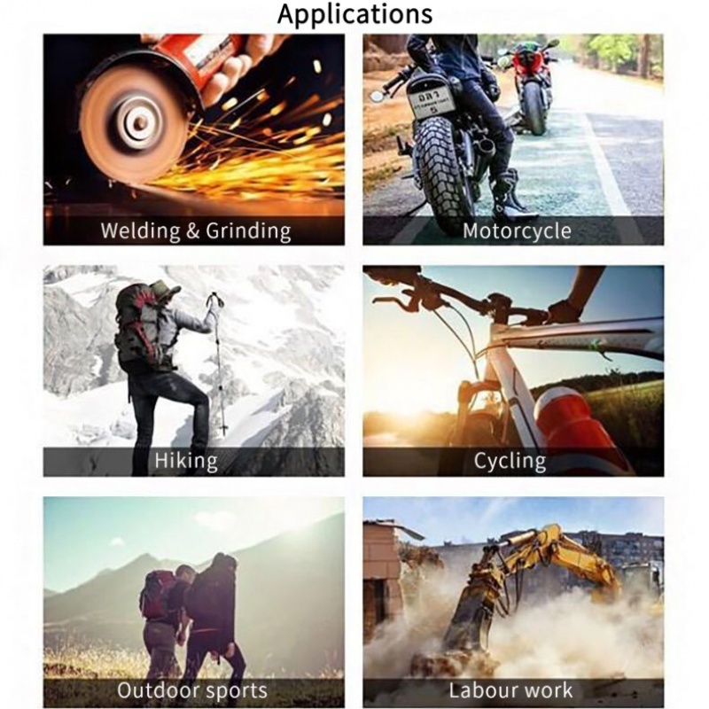 การเชื่อมใบหน้าโล่และแว่นตา,แว่นเชื่อมช่างเชื่อมที่ถอดออก,ป้องกันแสงสะท้อน/ฝุ่น,เหมาะสำหรับการเชื่อมแก๊สและการเชื่อมอาร์ - รูปที่ 3