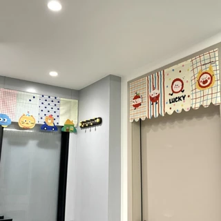 ม่านประตูครอบคลุมผ้าม่านห้องนอนใช้ในครัวเรือนม่านกาว