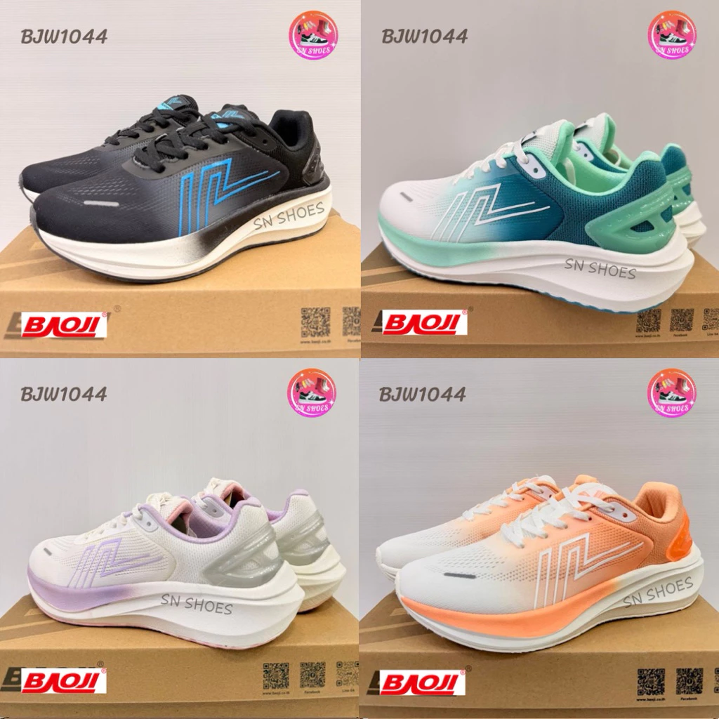 รองเท้าผ้าใบบาโอจิ BAOJI เเท้100% BJW 1044 รองเท้าผ้าใบผู้หญิง ไซร้ 37-41