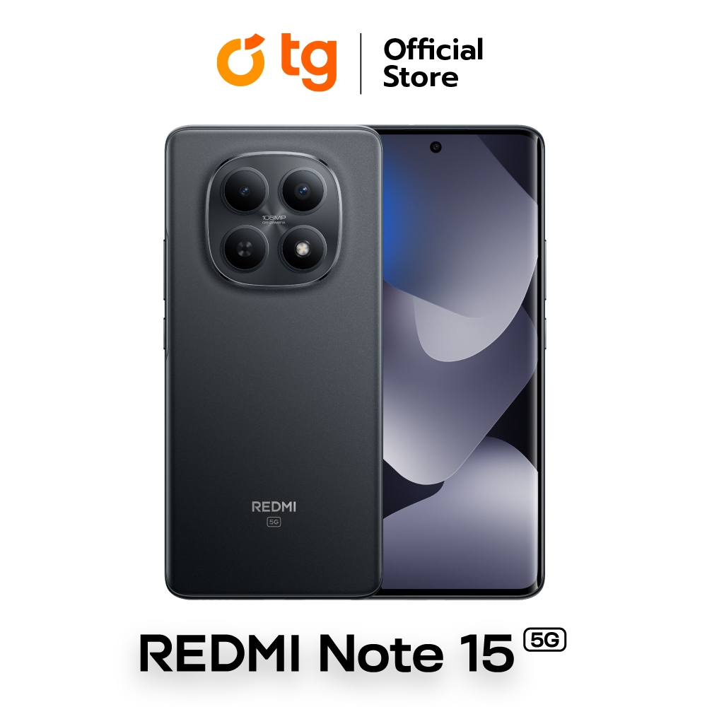 Xiaomi Redmi Note 15 5G (8/256GB) แถมฟรี++XIAOMI PREMIUM NOTE 15 SERIES - COFFE CUP (PM)+ประกันจอแตก
