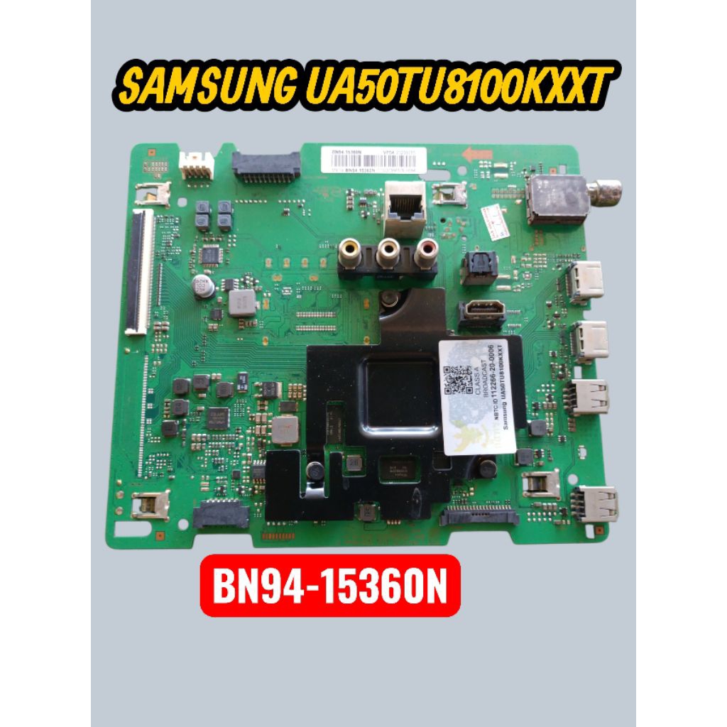 เมนบอร์ดทีวี samsung 50 นิ้วรุ่น UA 50 tu8100kxxtพาทBN94-15360Nแท้ถอด