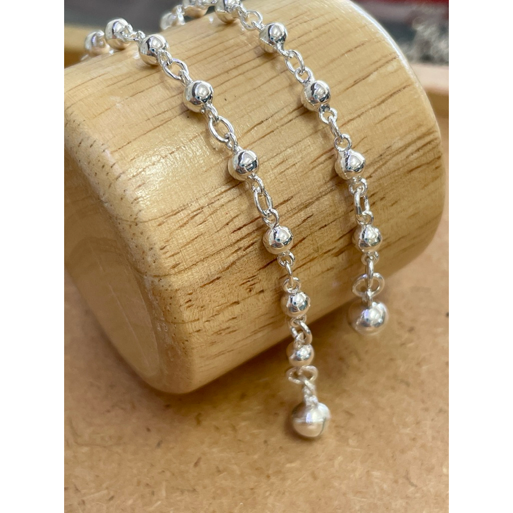 สร้อยข้อมือเด็ก(ลายปะคำ)เงินแท้925