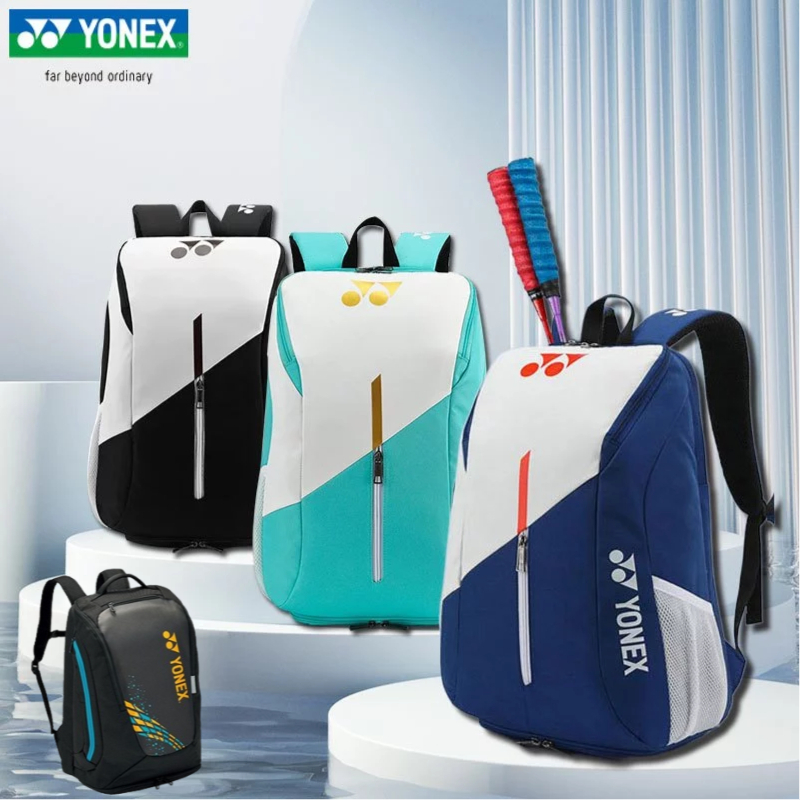 Yonex 109 แบดมินตันกระเป๋าเป้สะพายหลังวัสดุกันน้ำและสวมใส่กระเป๋าเป้สะพายหลังแบดมินตันกับที่เก็บรองเท้าอิสระ